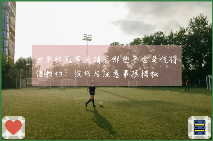 世界杯冠军竞猜有哪些平台是值得信赖的？技巧与注意事项揭秘
